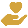Adamant Global Trades - Trade Loyalty -  Heart In Hand Palm Icon