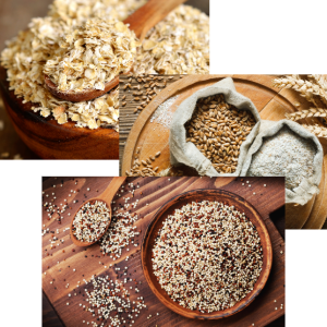 Adamant Commerces Mondiaux - Ensemble de photos représentant notre catégorie de produits de graines, céréales et semences